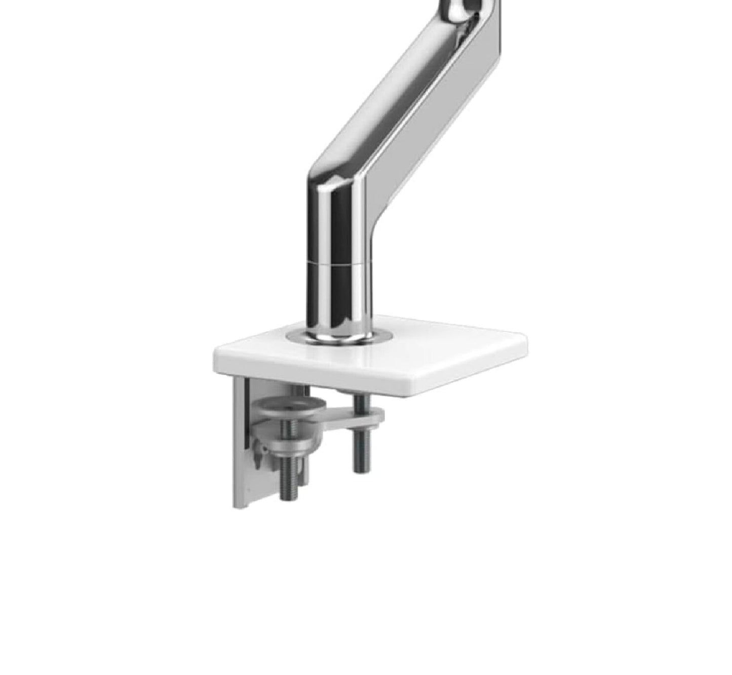 Humanscale M8.1 Adjustable Dual Monitor Arm with Crossbar Clamp Mount M81CMWB2B