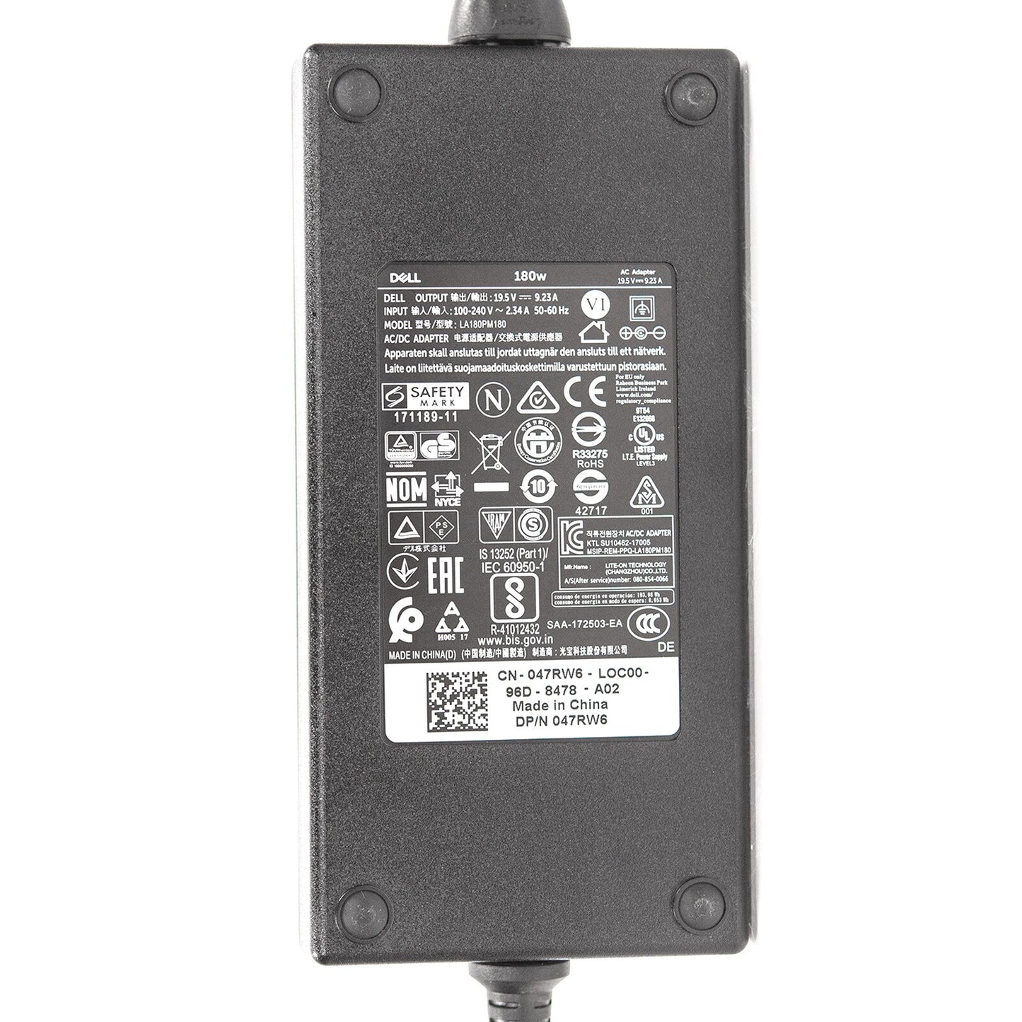 Dell WD19 K20A USB-C DisplayPort Performance Docking Station 1887B w/ 180w AC