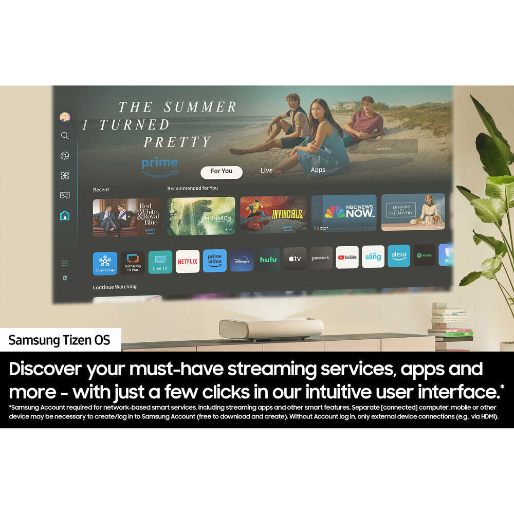 Samsung SP-LPU7DSAXXZA 120" Ultra Short Throw 4K Projector 2025