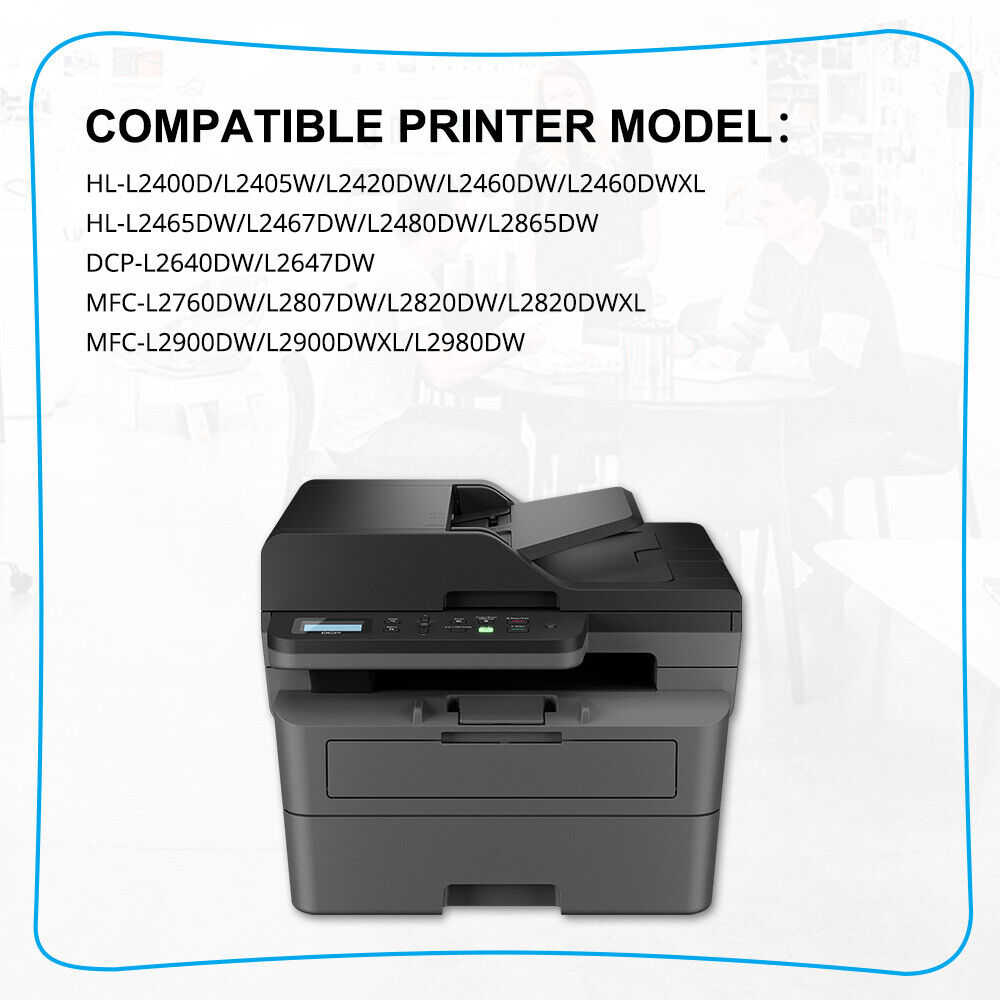 1Pack TN830XL Toner Cartridge for Brother HL-L2460DW DCP-L2647DW - 3,000 Pages