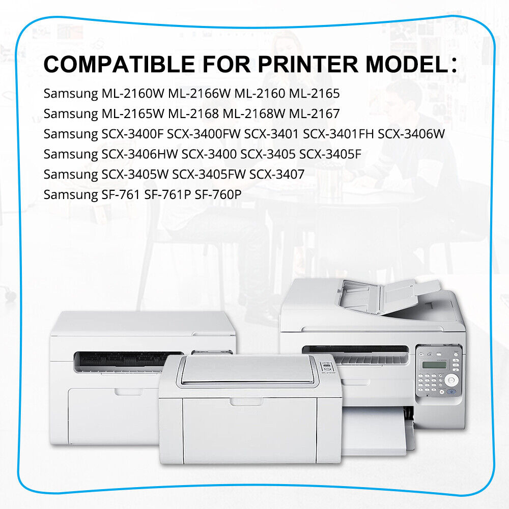 8PK MLT-D101S 101S Toner Cartridge for Samsung SCX-3405 SCX-3406W SCX-3406HW