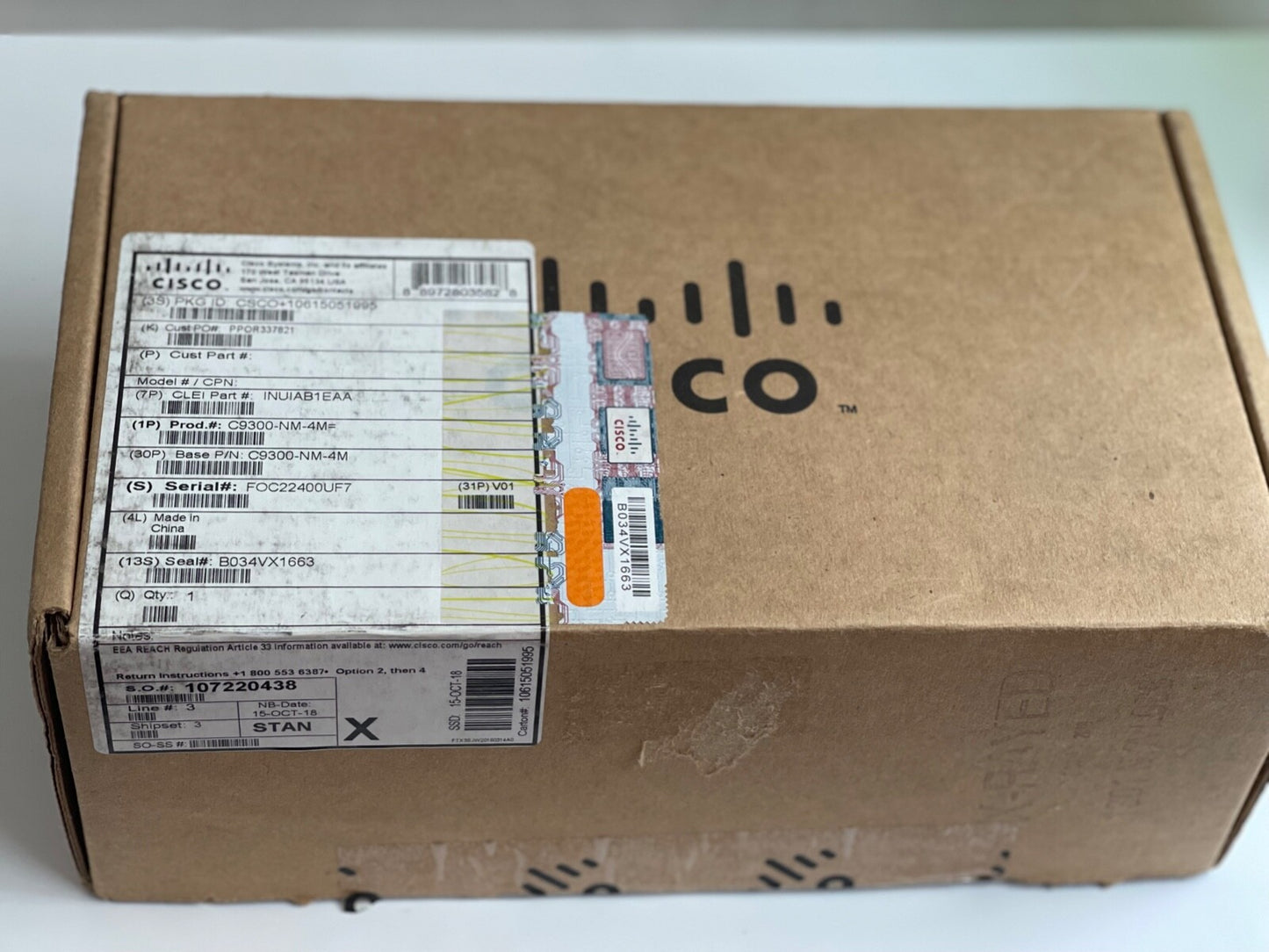 CISCO C9300-NM-4M C9300 SERIES 4-PORT MGIG MULTI-GIGABIT NETWORK MODULE CATALYST