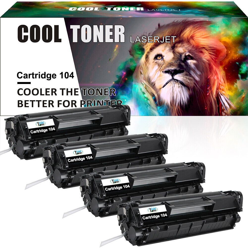 4PK Toner Compatible for Canon 104 ImageClass MF4150 MF4350d MF4370dn D420