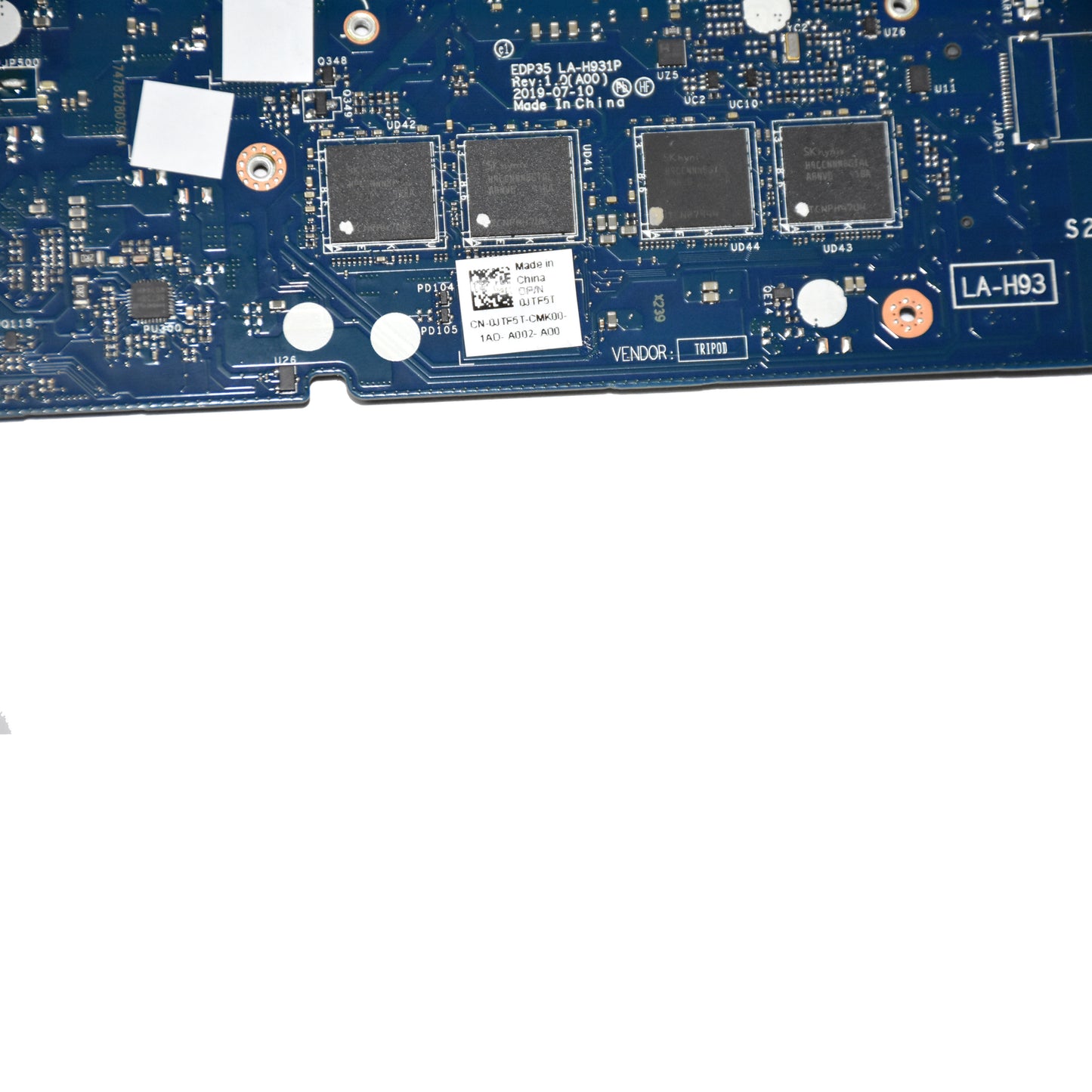 Dell XPS 13 7390 Laptop Motherboard i5-10210U 1.6GHz 4GB RAM LA-H931P JTF5T