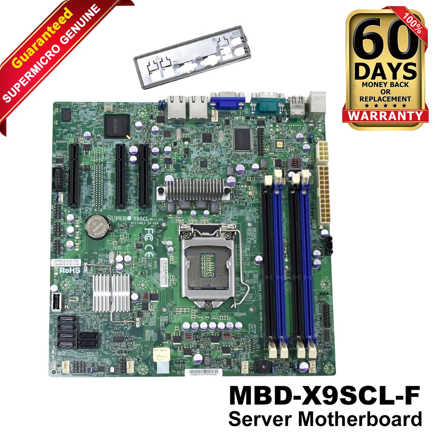 Genuine SUPERMICRO X9SCL 32GB LGA 1155 Intel C202 E3 DDR3 Motherboard