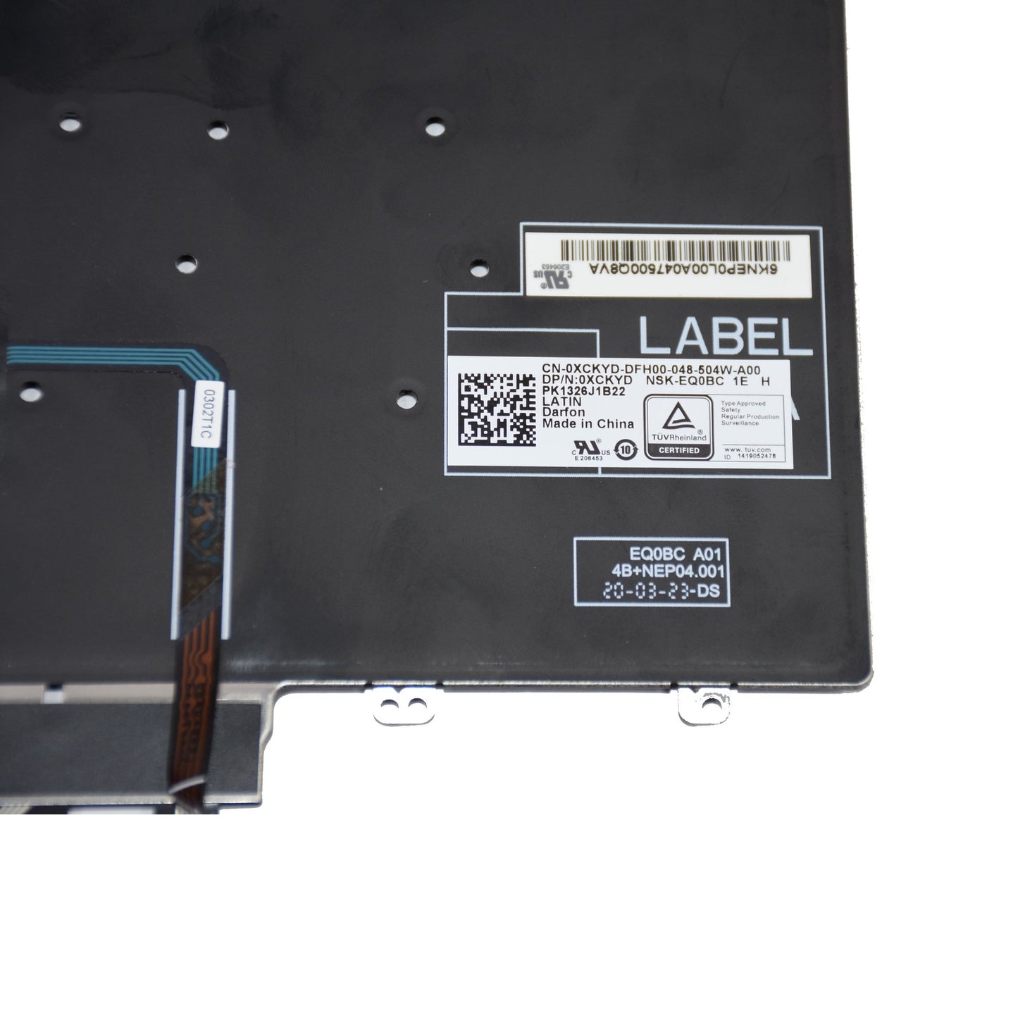 Dell Precision 7530 7730 Backlit Keyboard Spanish Latin Black NSK-EQ0BC XCKYD