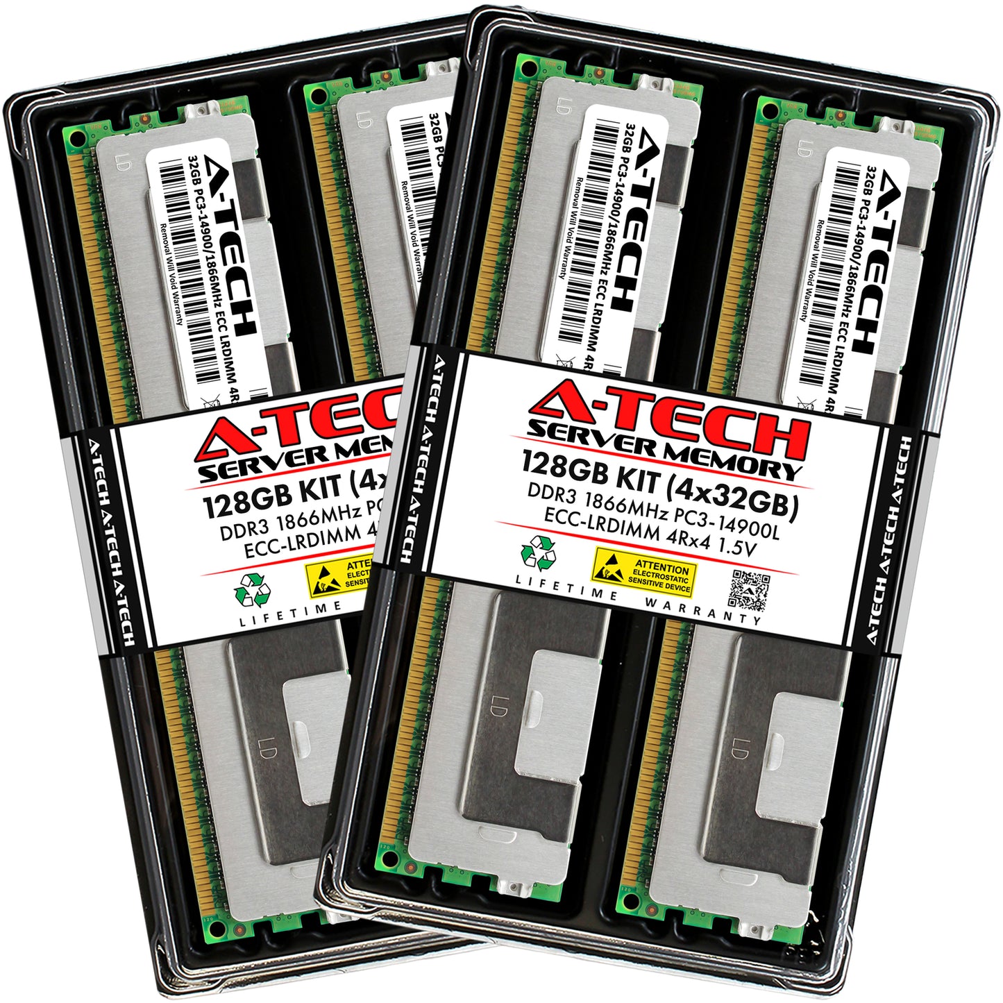 128GB 4x 32GB PC3-14900L LRDIMM Supermicro X9DRG-O-PCIE X9DR3-LN4F+ Memory RAM