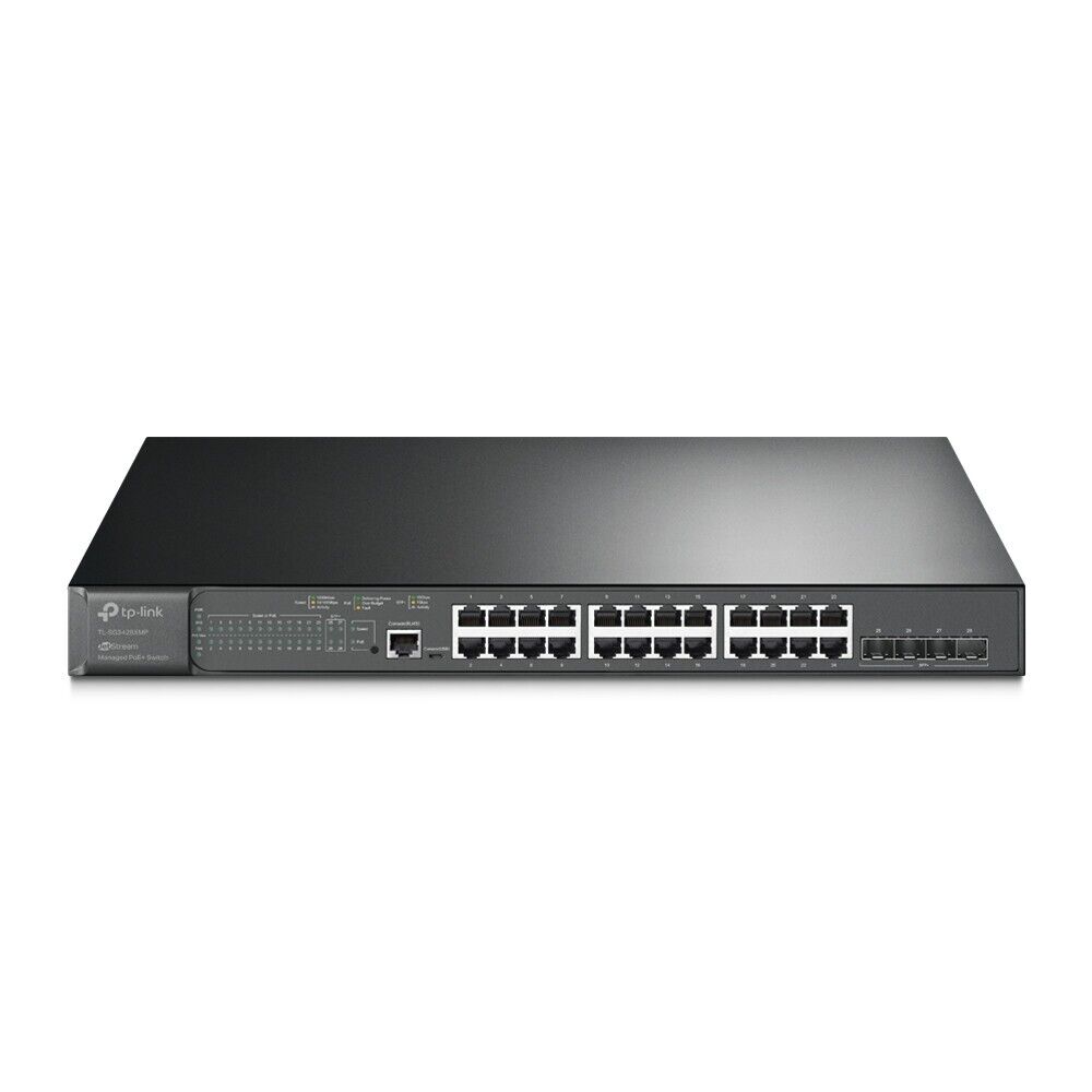 TP-Link TL-SG3428XMP | 24-Port Gigabit L2+ Managed Switch | 24* PoE | 4* 10G SFP