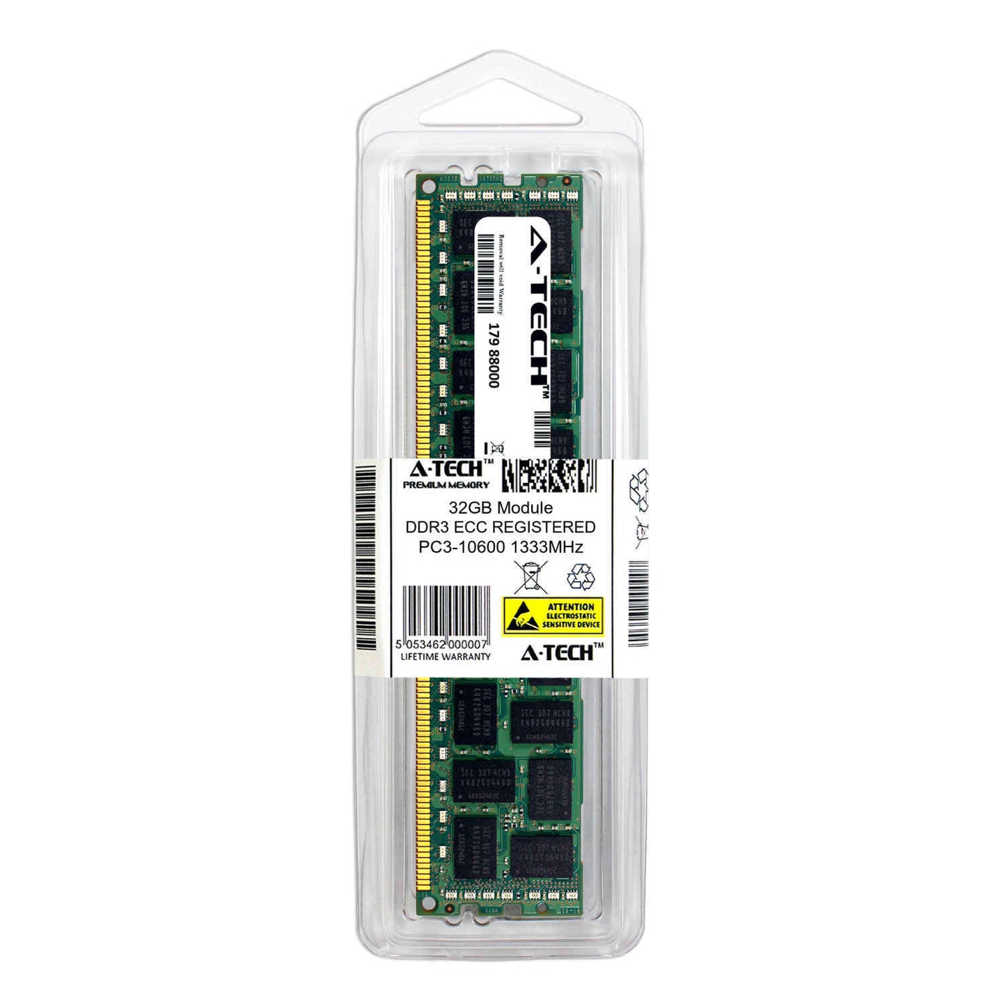 32GB DDR3 PC3-10600R ECC RDIMM (Dell SNPM9FKFC/32G Equivalent) Server Memory RAM (NOT FOR HOME PC)