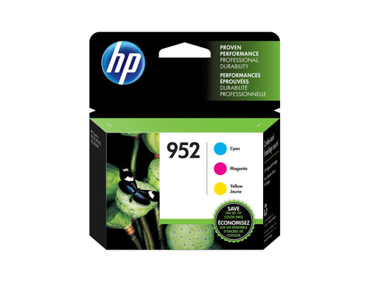 HP 952 3-pack Cyan/Magenta/Yellow Original Ink Cartridges, Per cartridge: ~630