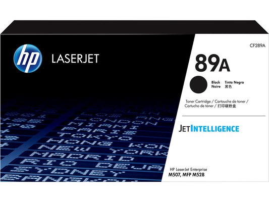 HP 89A Black Original LaserJet Toner Cartridge, ~5,000 pages, CF289A
