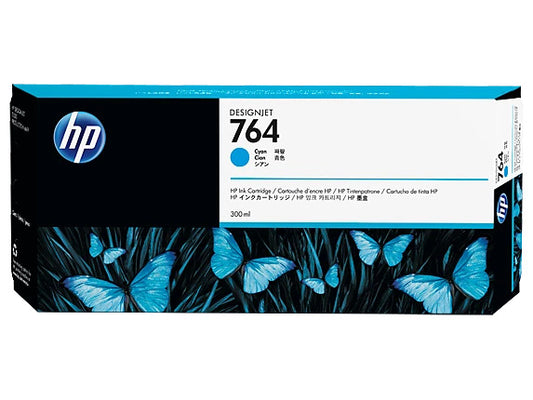 HP 764 300-ml Cyan DesignJet Ink Cartridge, C1Q13A