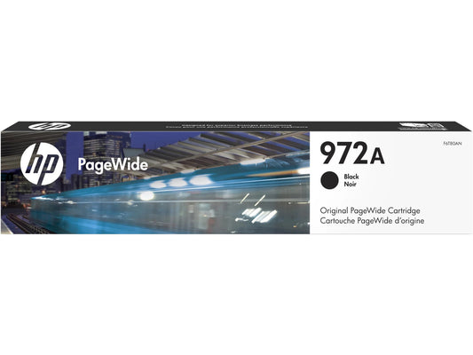 HP 972A Black Original PageWide Cartridge, ~3,500 pages, F6T80AN
