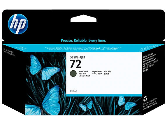 HP 72 130-ml Matte Black DesignJet Ink Cartridge, C9403A