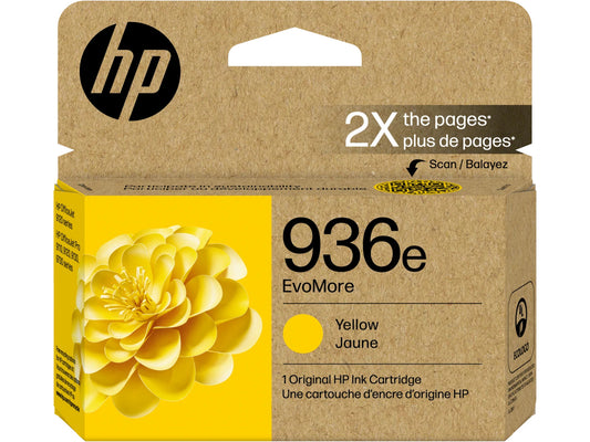 HP 936e EvoMore Yellow Original Ink Cartridge, 1,650 pages, 4S6V5LN