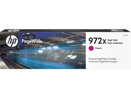 HP 972X High Yield Magenta Original PageWide Cartridge, ~7,000 pages, L0S01AN
