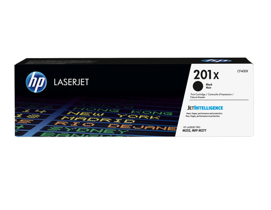 HP 201X High Yield Black Original LaserJet Toner Cartridge, ~2,800 pages, CF400X
