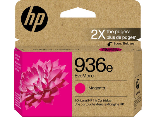 HP 936e EvoMore Magenta Original Ink Cartridge, 1,650 pages, 4S6V4LN