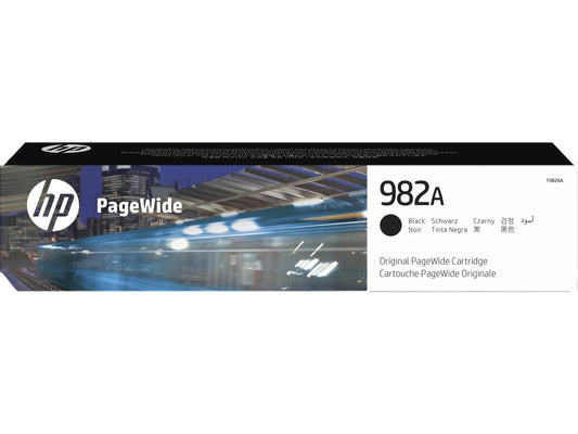HP 982A Black Original PageWide Cartridge, ~10,000 pages, T0B26A
