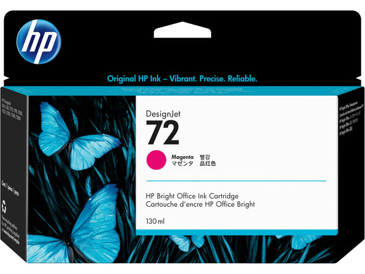 HP 72 130-ml Magenta DesignJet Ink Cartridge, C9372A