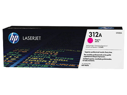 HP 312A Magenta LaserJet Toner Cartridge, ~2,700 pages, CF383A