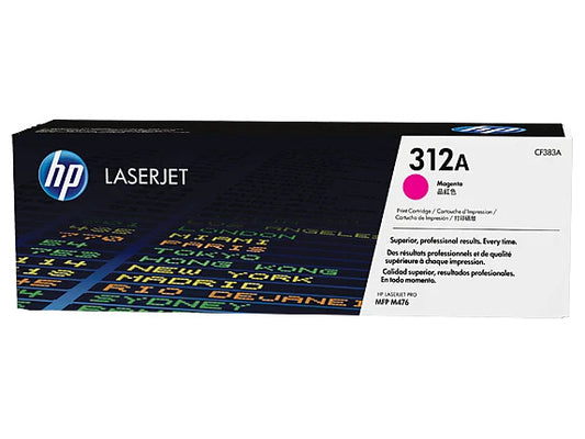 HP 312A Magenta LaserJet Toner Cartridge, ~2,700 pages, CF383A