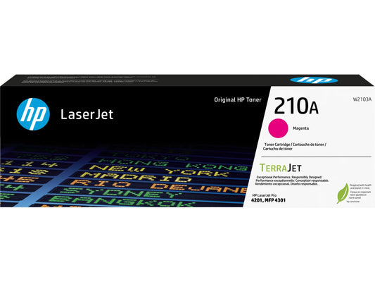 HP 210A Magenta Original LaserJet Toner Cartridge, ~1,800 pages, W2103A