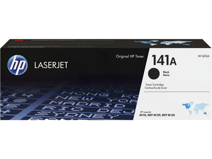 HP 141A Black Original LaserJet Toner Cartridge, ~950 pages, W1410A