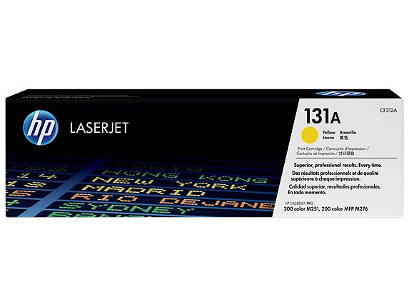 HP 131A Yellow Original LaserJet Toner Cartridge, ~1,800 pages, CF212A