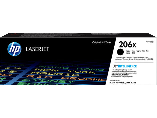 HP 206X High Yield Black Original LaserJet Toner Cartridge, ~3150 pages, W2110X