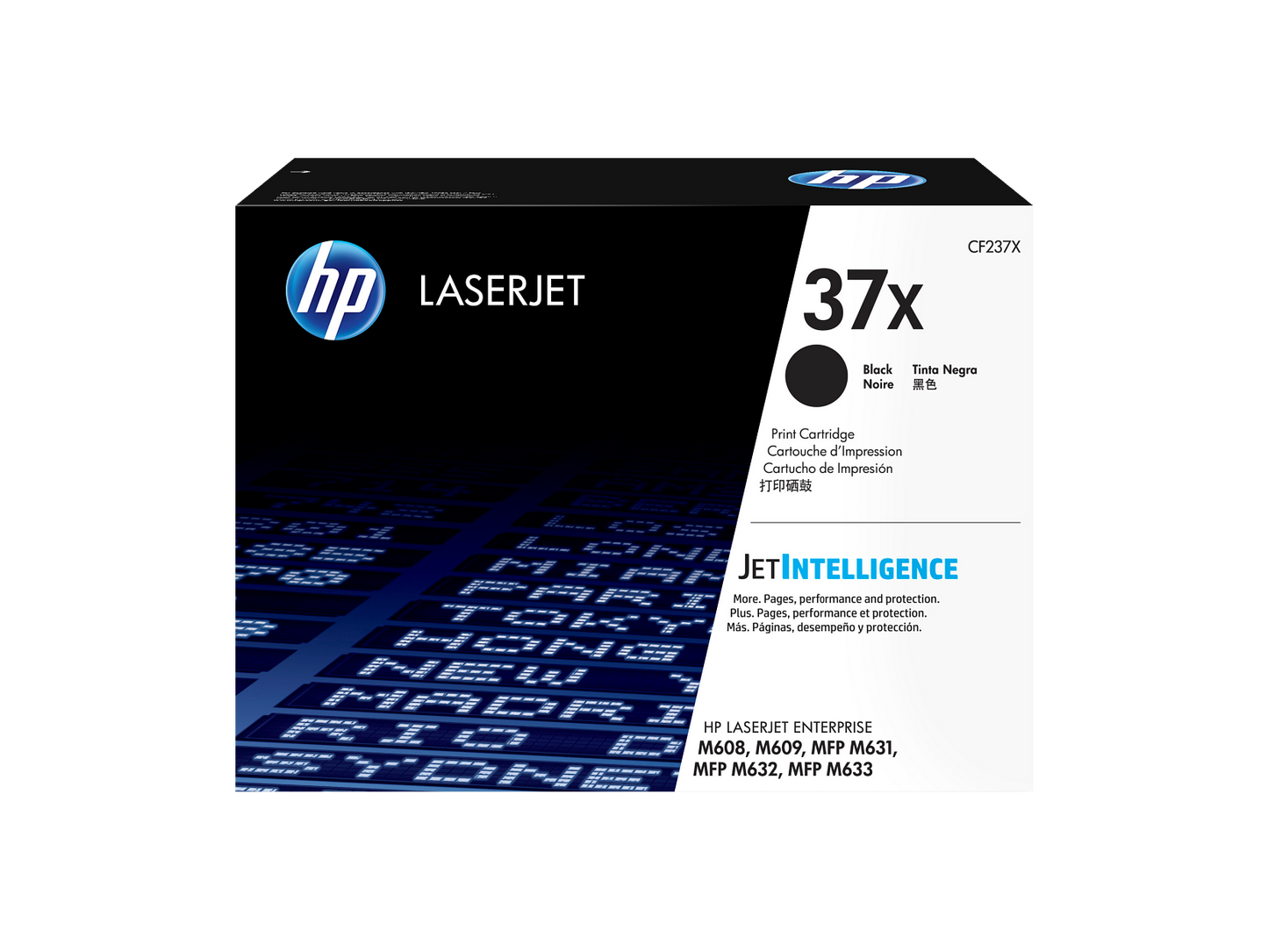HP 37X High Yield Black Original LaserJet Toner Cartridge, ~25,000 pages, CF237X