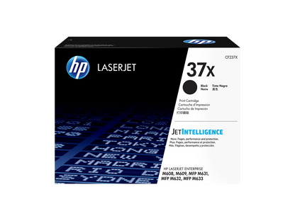 HP 37X High Yield Black Original LaserJet Toner Cartridge, ~25,000 pages, CF237X
