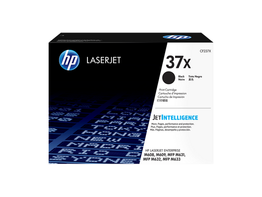 HP 37X High Yield Black Original LaserJet Toner Cartridge, ~25,000 pages, CF237X