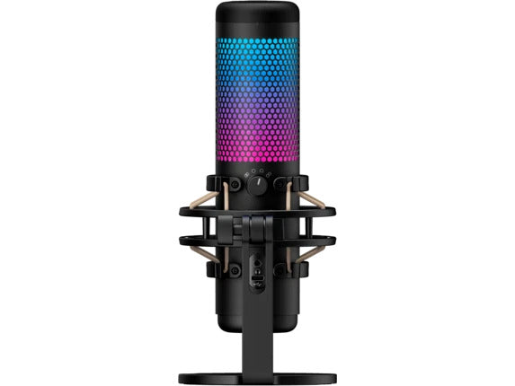 HyperX QuadCast S - USB Microphone (Black-Grey) - RGB Lighting