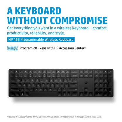 HP 455 Programmable Wireless Keyboard for business