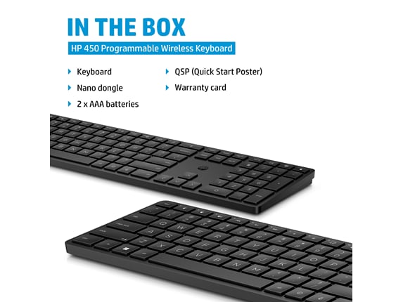 HP 450 Programmable Wireless Keyboard