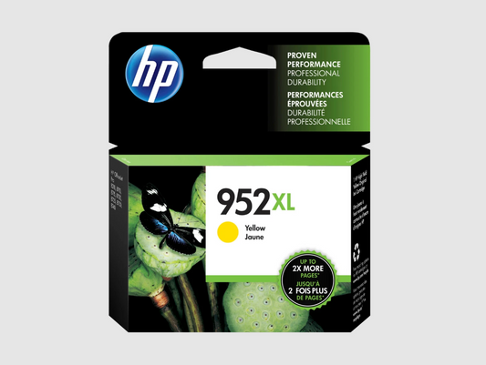 HP 952XL High Yield Yellow Original Ink Cartridge, ~1,450 pages, L0S67AN#140