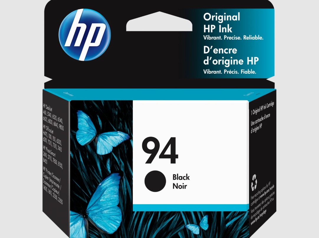 HP 94 Black Original Ink Cartridge, ~480 pages, C8765WN#140