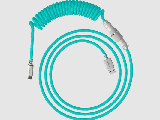 HyperX USB-C Coiled Cable Light Green-White