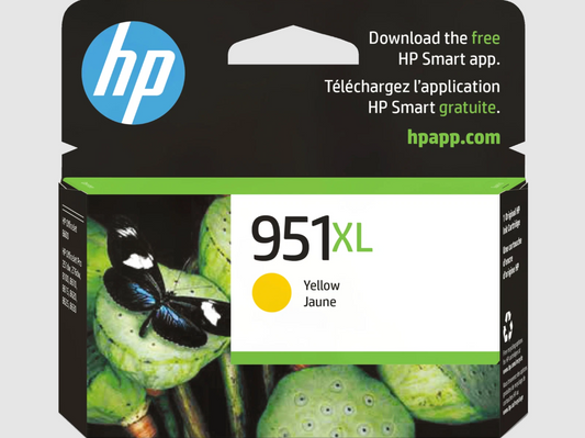 HP 951XL High Yield Yellow Original Ink Cartridge, ~1,500 pages, CN048AN#140