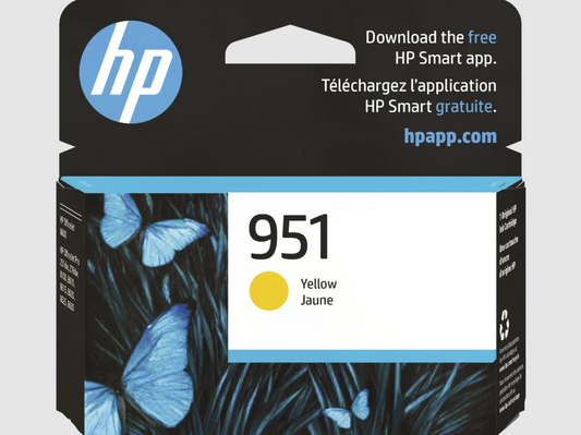 HP 951 Yellow Original Ink Cartridge, ~700 pages, CN052AN#140