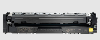 HP 202A Yellow Original LaserJet Toner Cartridge, ~1,300 pages, CF502A