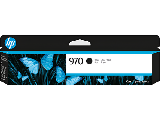 HP 970 Black Original Ink Cartridge, ~3,000 pages, CN621AM