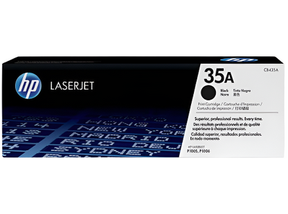 HP 35A Black Original LaserJet Toner Cartridge, ~1,500 pages, CB435A