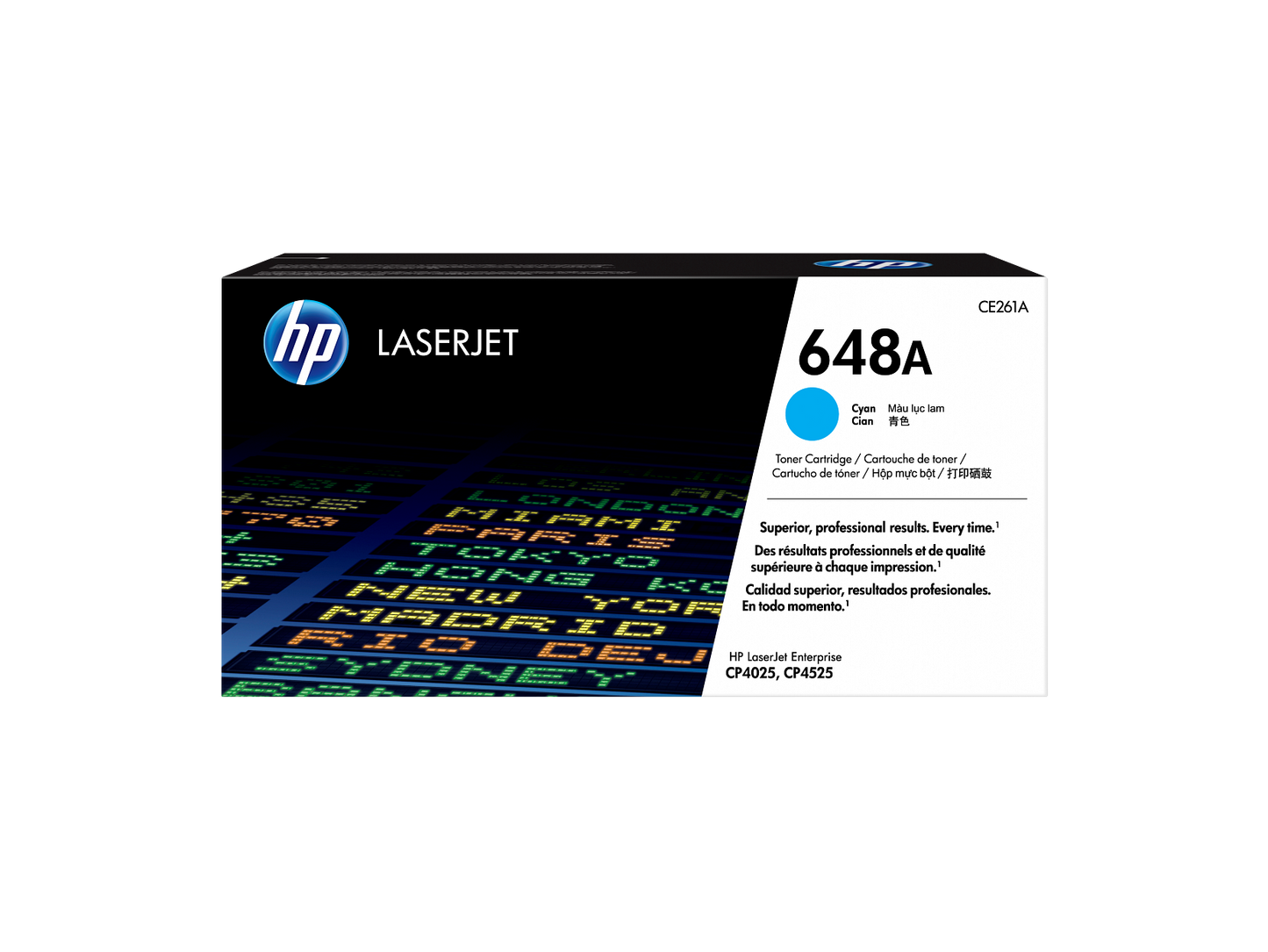 HP 648A Cyan Original LaserJet Toner Cartridge, ~11,000 pages, CE261A