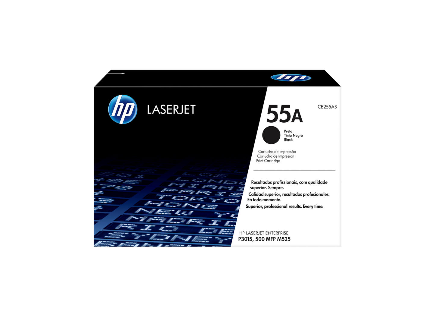 HP 55A Black Original LaserJet Toner Cartridge, ~6,000 pages, CE255A
