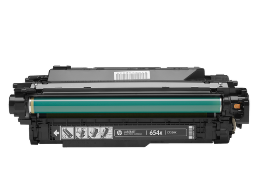 HP 654X High Yield Black Original LaserJet Toner Cartridge, ~20,500 pages,