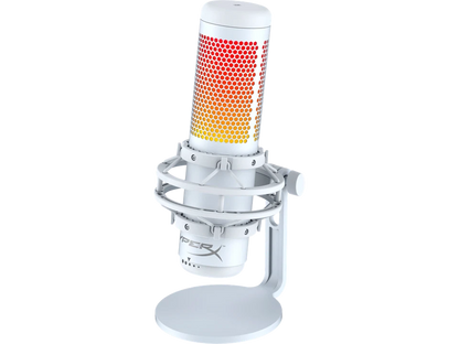 HyperX QuadCast S - USB Microphone (White-Grey) - RGB Lighting