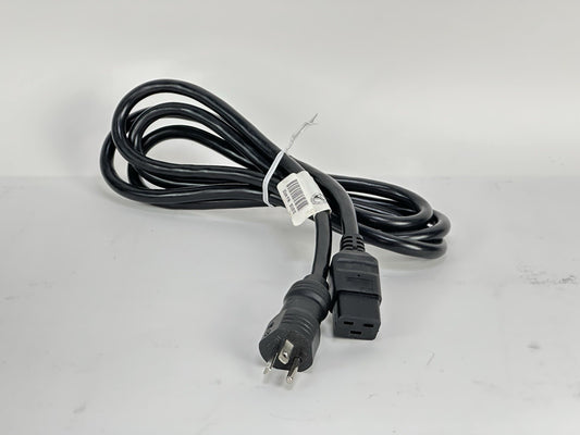3Com HP HPE Aruba Power Cord 3CUS12 8ft 2.5m 20A 240V NEMA C19 6-20P 12 AWG SJT3