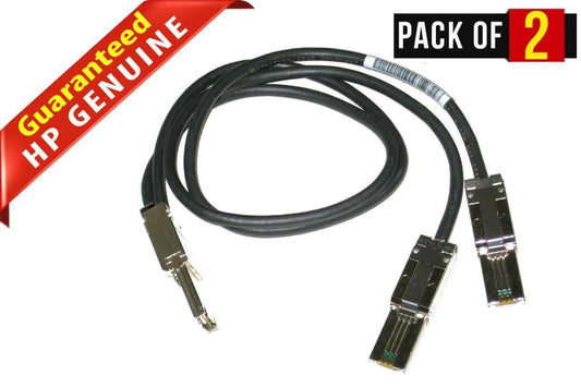 Lot 2 Dell Power Vault TL2000 TL4000 Server Mini-SAS Harness Cable 1.96FT H176G (NOT FOR HOME PC)